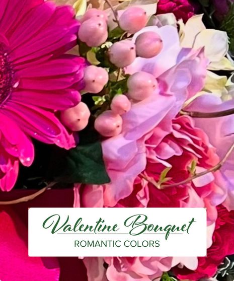 Romantic Valentine's Day Bouquet - Custom Designs Bouquet